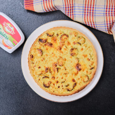 Quiche au poulet et au courgette